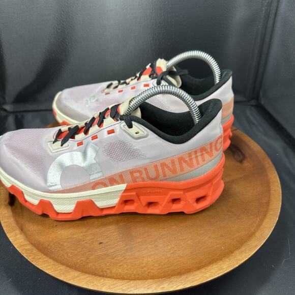 ON Running Brand Cloud Cloudmonster Hyper White/Orange Women's Shoes Size 6.5W - Picture 3 of 7